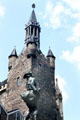 Granus tower on Town Hall. Aachen, Germany.