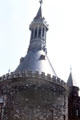 Top of Granus Tower on Town Hall. Aachen, Germany.