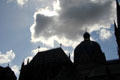 Roofline silhouette of Aachen Cathedral. Aachen, Germany.