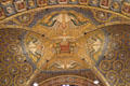 Elaborate mosaic on ceiling in Palatine Chapel at Aachen Cathedral. Aachen, Germany.