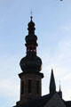Steeple of St. Martin's Catholic Church. Cochem, Germany.