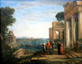 Aeneas & Dido at Carthage painting by Claude Lorrain at Hamburg Fine Arts Museum. Hamburg, Germany.