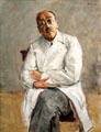 Surgeon Ferdinand Sauerbruch portrait by Max Liebermann at Hamburg Fine Arts Museum. Hamburg, Germany.