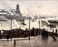 In Hamburg Harbor painting by Albert Marquet at Hamburg Fine Arts Museum. Hamburg, Germany.