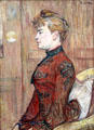 Portrait Study of Woman's Profile painting by Henri de Toulouse-Lautrec at Hamburg Fine Arts Museum. Hamburg, Germany.