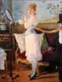 Nana painting by Edouard Manet at Hamburg Fine Arts Museum. Hamburg, Germany.