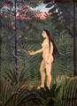 Eve in Earthly Paradise painting by Henri Rousseau at Hamburg Fine Arts Museum. Hamburg, Germany.