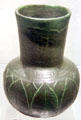 Stoneware vase by Grueby Faience Co. at Hamburg Decorative Arts Museum. Hamburg, Germany.