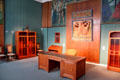 Office with turn of 20thC furniture at Hamburg Decorative Arts Museum. Hamburg, Germany.
