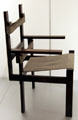 Slatted Chair "TI 1A" by Marcel Breuer, made by Bauhaus-Werk-stätten Weimar at Hamburg Decorative Arts Museum. Hamburg, Germany.