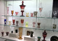 Bohemian & French glass collection at Hamburg Decorative Arts Museum. Hamburg, Germany.