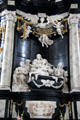 Baroque resurrection sculpture at St Jacob's Church. Lübeck, Germany.