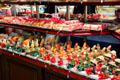 Marzipan candy in variety of shapes & figures. Lübeck, Germany.