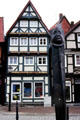 Hans Smedt House half-timbered with carved inscriptions. Celle, Germany.