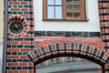 Brick & tile details of Haus Ratschow. Rostock, Germany.