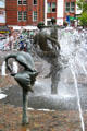 Joie de Vivre fountain by Jo Jastram & Reinhard Dietrich at University of Rostock. Rostock, Germany.