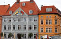 Buildings on Old Market Square. Stralsund, Germany.