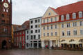 Germanic buildings on Old Market Square. Stralsund, Germany.