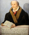 Philipp Melanchthon portrait by workshop of Lucas Cranach the Younger at Schleswig Holstein State Museum. Schleswig, Germany.
