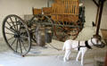 Milk delivery cart drawn by dogs at Schleswig Holstein State Museum. Schleswig, Germany.