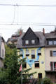 Mural painted on house facade. Oberwesel, Germany.