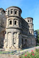 Porta Nigra four story city gate & fortification from ancient Roman times. Trier, Germany