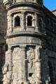 Sandstone blocks of Porta Nigra fitted together without mortar. Trier, Germany.