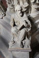Evangelist Mark statue on base of pulpit at Trier Cathedral. Trier, Germany.