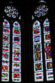 Modern stained glass windows, installed after WWII, at Liebfrauenkirche. Trier, Germany.
