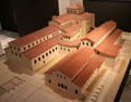 Model of Trier cathedral during Roman era at Cathedral Museum. Trier, Germany.
