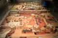 Model of Trier Roman structures around current cathedral at Cathedral Museum. Trier, Germany.