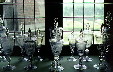 Crystal goblets in the Rosenborg Slot treasury, Kobenhavn. Denmark.