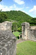 Gate of fort first established in 1771 as a British wedge between French Guadeloupe & Martinique. Dominica.