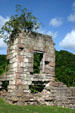 Ruins of Prince Rupert's Garrison which by 1815 housed over 600 men now in Cabrits National Park. Dominica.
