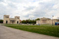 Relationship of Propylaea & Glyptothek museum & field once used for Nazi rallies. Munich, Germany.