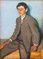 Country Boy from Tegernsee painting by August Macke at Lenbachhaus. Munich, Germany.