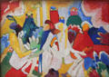 Oriental painting by Wassily Kandinsky at Lenbachhaus. Munich, Germany.