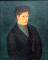 Self-portrait by Josef Scharl at Lenbachhaus. Munich, Germany.