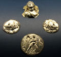Silver medallions from Greece & Iran at Antikensammlungen. Munich, Germany.