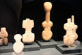 Cycladic violin-form idols at Bavarian State Archaeological Collection. Munich, Germany.