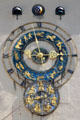 Clock with zodiac & day of week symbols on exterior wall at Deutsches Museum. Munich, Germany