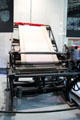 Block printing machine for cloth by Carl Hammel of Berlin at Deutsches Museum. Munich, Germany.
