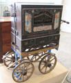 Street organ on push cart by A. Eyser of Berlin at Deutsches Museum. Munich, Germany.