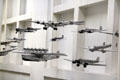 Collection of models of historic German aircraft at Deutsches Museum. Munich, Germany.