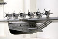 Model of Dornier Do X six engine flying boat at Deutsches Museum. Munich, Germany.