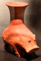 Ceramic vessel in shape of hippopotamus at Museum Ägyptischer Kunst. Munich, Germany.