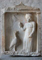 Gravestone of girl called Planon from Athens at Glyptothek. Munich, Germany.