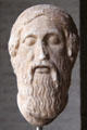 Portrait head of poet Homer Roman copy of Greek original at Glyptothek. Munich, Germany