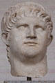 Roman Emperor Nero portrait head at Glyptothek. Munich, Germany.
