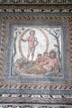 Roman floor mosaic of Aion, god of eternity, in zodiac from Sentinum at Glyptothek. Munich, Germany.